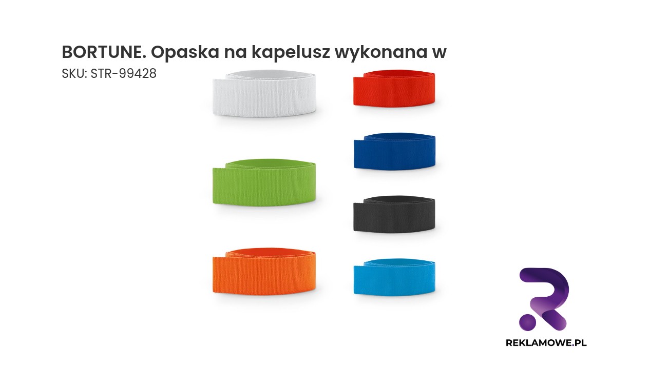 BORTUNE. Opaska na kapelusz wykonana w 100% z poliestru Opaska na kapelusz BORTUNE