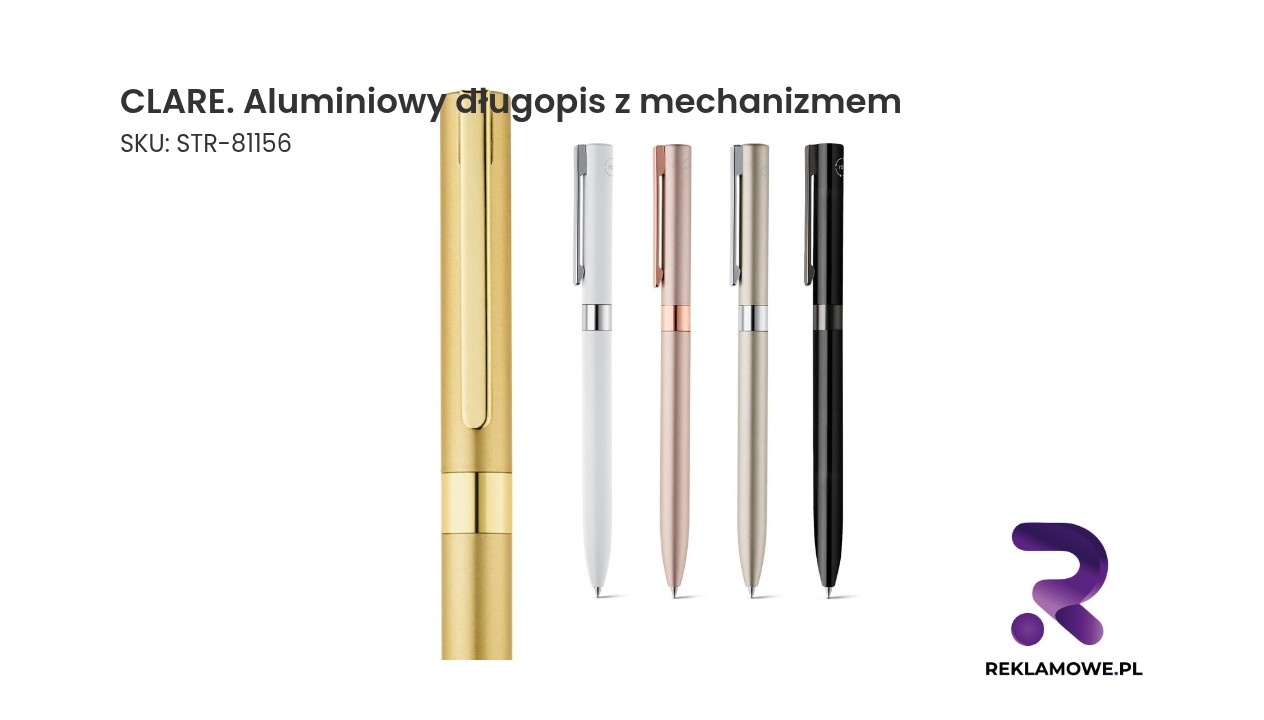 CLARE aluminiowy długopis z mechanizmem – zdjęcie produktu