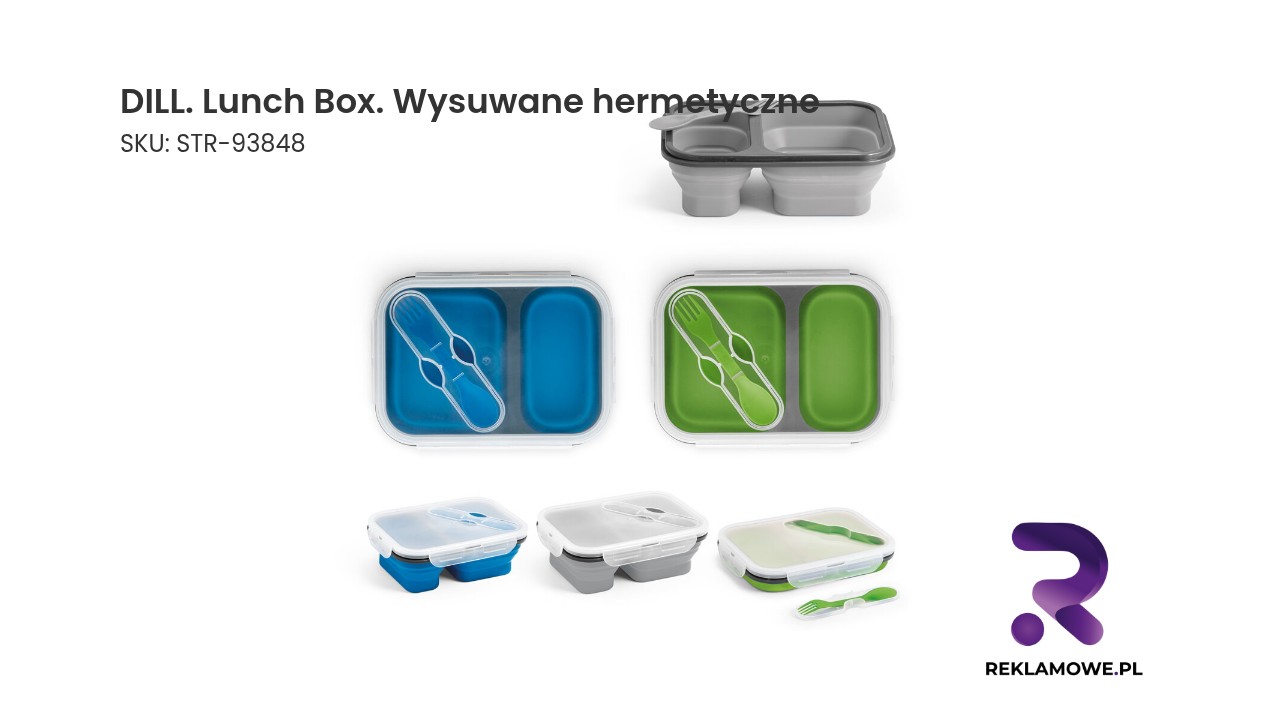 DILL Lunch Box wysuwane hermetyczne – szczelny pojemnik na lunch
