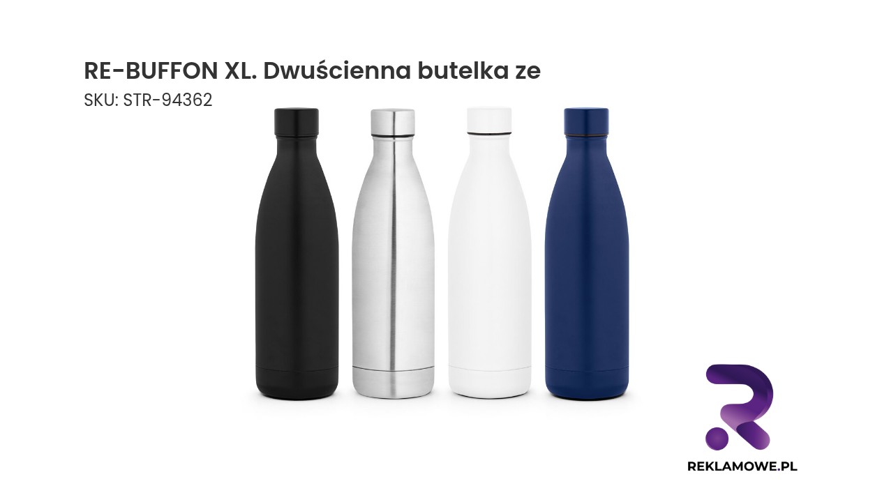RE-BUFFON XL. Dwuścienna butelka ze stali nierdzewnej (90% z recyklingu) RE-BUFFON XL dwuścienna butelka ze zdjęcie produktu