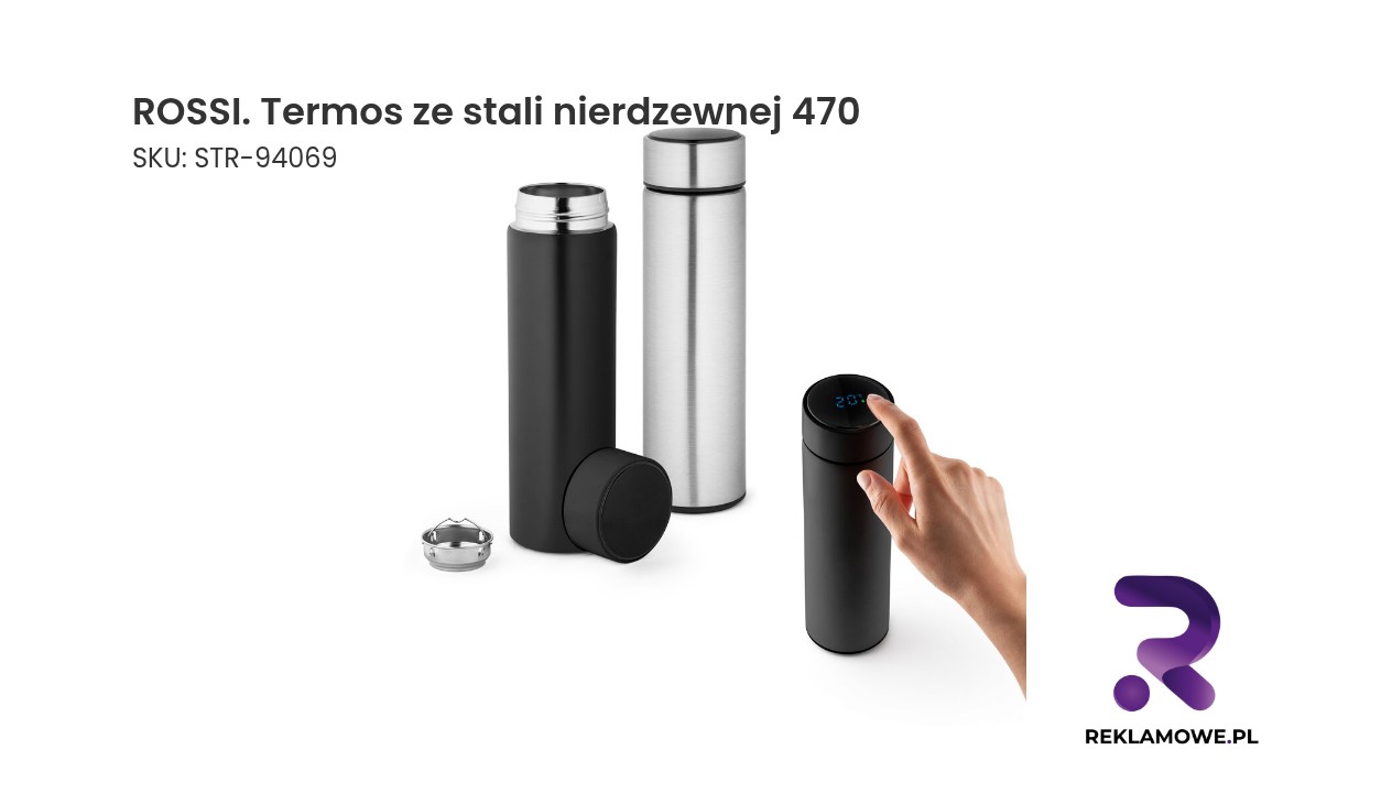 ROSSI. Termos ze stali nierdzewnej 470 ml ROSSI termos ze stali nierdzewnej 470 ml