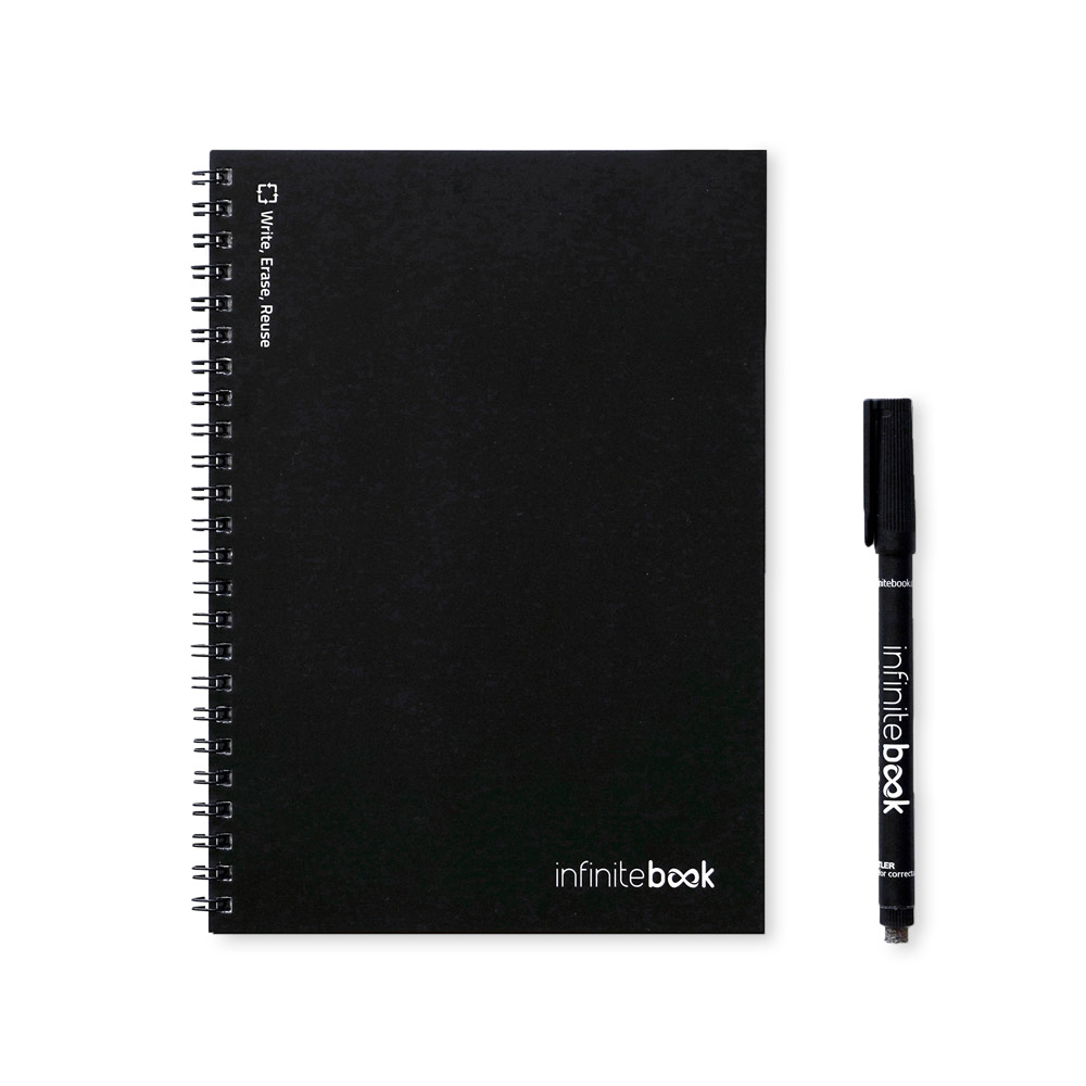 INFINITEBOOK PLAIN A5. Infinitebook z elastyczną okładką i 15 zwykłymi stronami do tablicy 33200_set