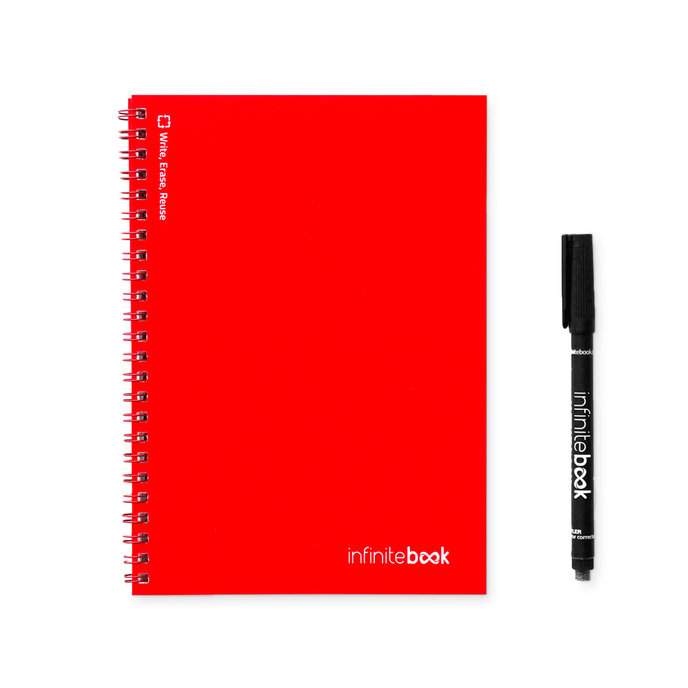 INFINITEBOOK PLAIN A5. Infinitebook z elastyczną okładką i 15 zwykłymi stronami do tablicy 33200_set